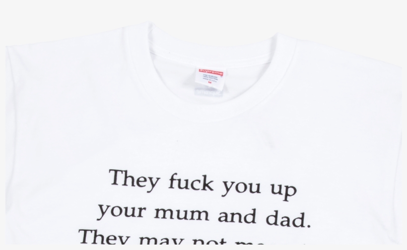 Supreme They F*ck You Up Tee L White Su1080, transparent png