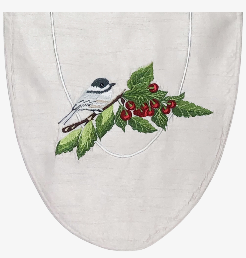 Cherries And Chickadee Runner - Cross-stitch, transparent png