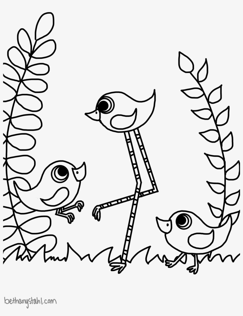 The Long-leggedy Chickadee Coloring Page - Chickadee, transparent png