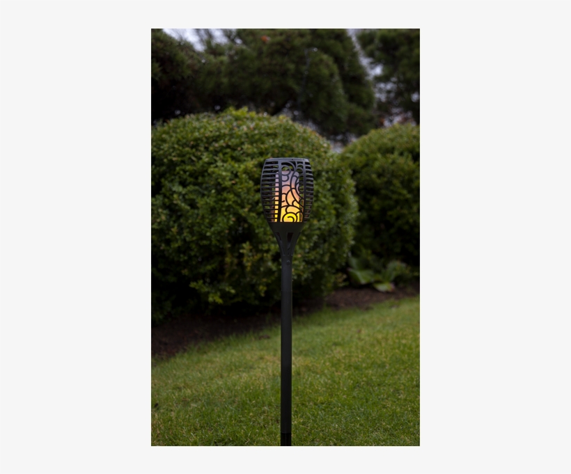 Solar Torch Flame - Lykta Led Svart, transparent png