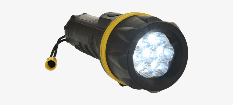 Portwest 7 Led Rubber Torch - Portwest Pa60 7 Led Rubber Torch, Yellow, transparent png