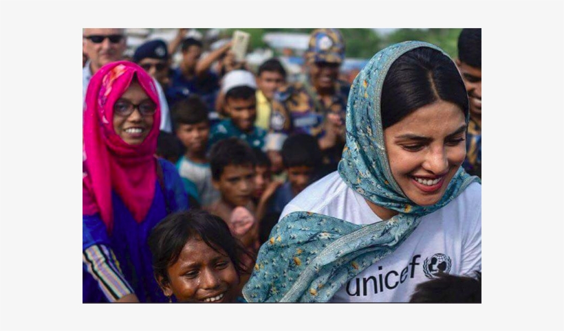 Priyanka Chopra - Priyanka Chopra With Rohingya, transparent png
