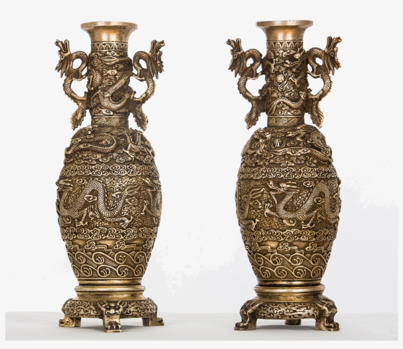 Japanese Dragon Vases - Vase, transparent png