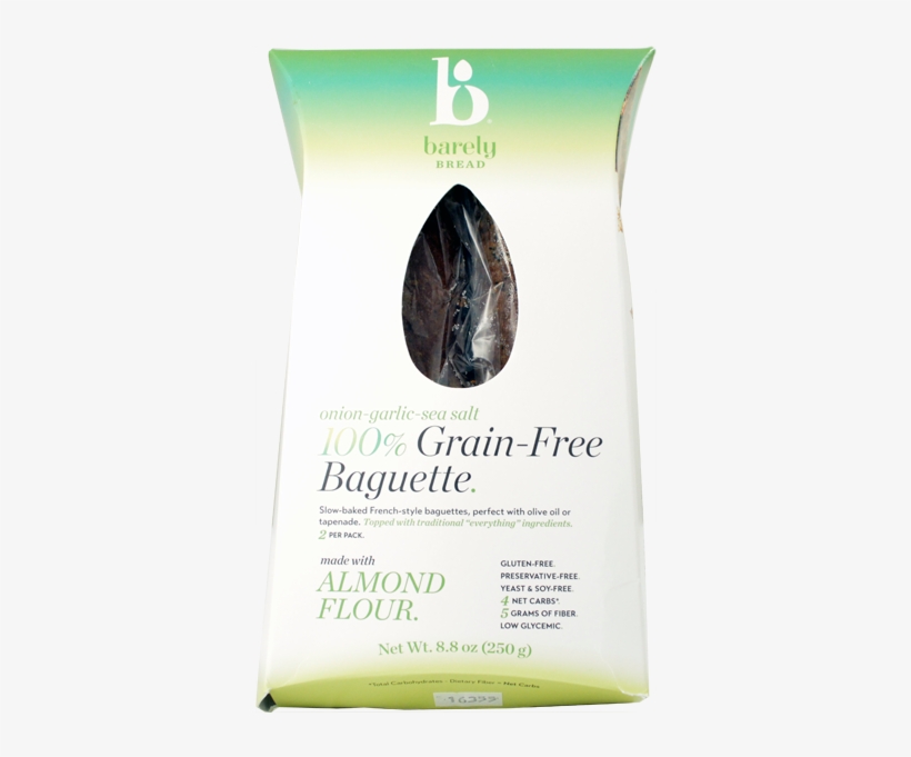 Barely Bread 100% Grain Free Baguette The Onion Garlic - Award, transparent png