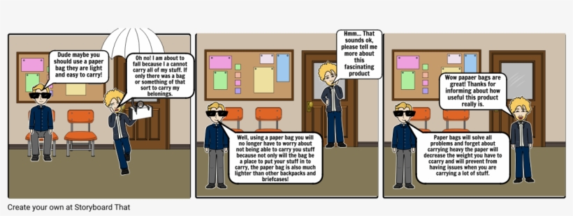 Paper Bags - Cartoon, transparent png