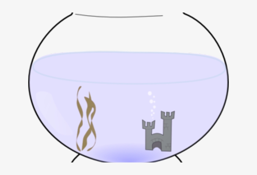 Fish Net Clipart Empty - Fish Bowl Clip Art, transparent png
