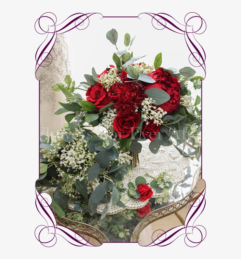 Silk Artificial Bridal Wedding Bouquet Posy Package - Flowers For Ever After, transparent png
