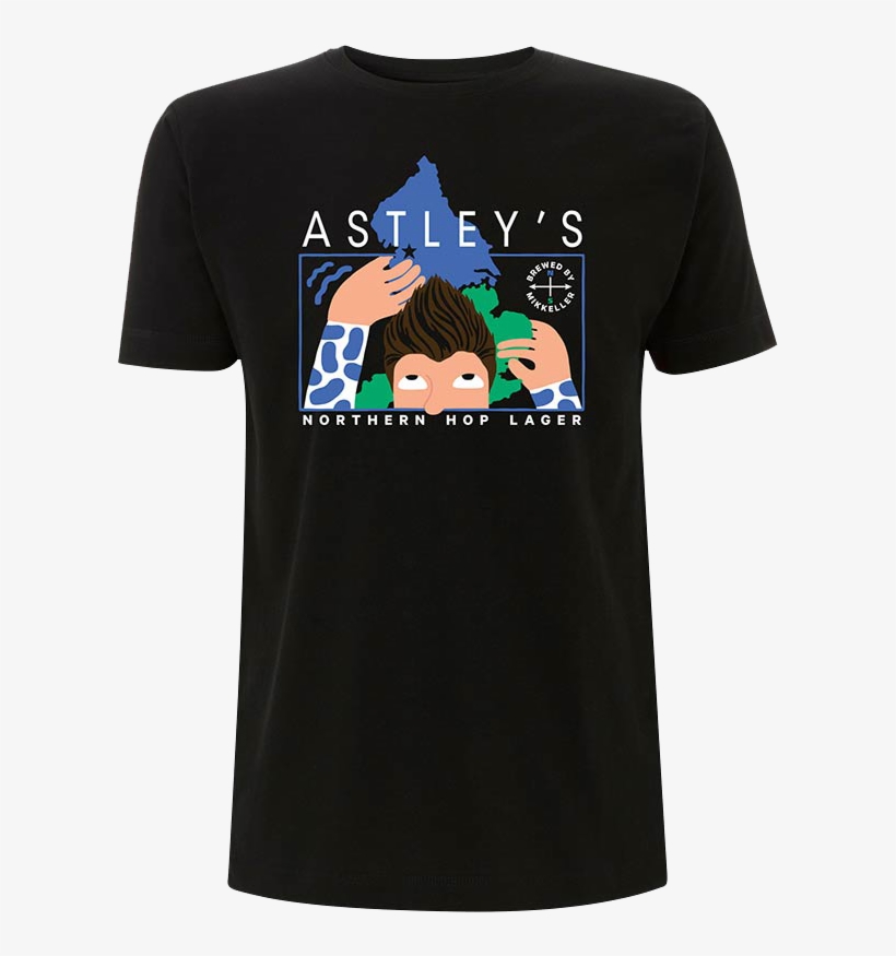 'astley's Northern Hop Lager' T-shirt - Mikkeller Rick Astley, transparent png