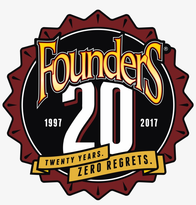 Founders 20thlogo Color V=1524488394 - Founders Brewing Co, transparent png