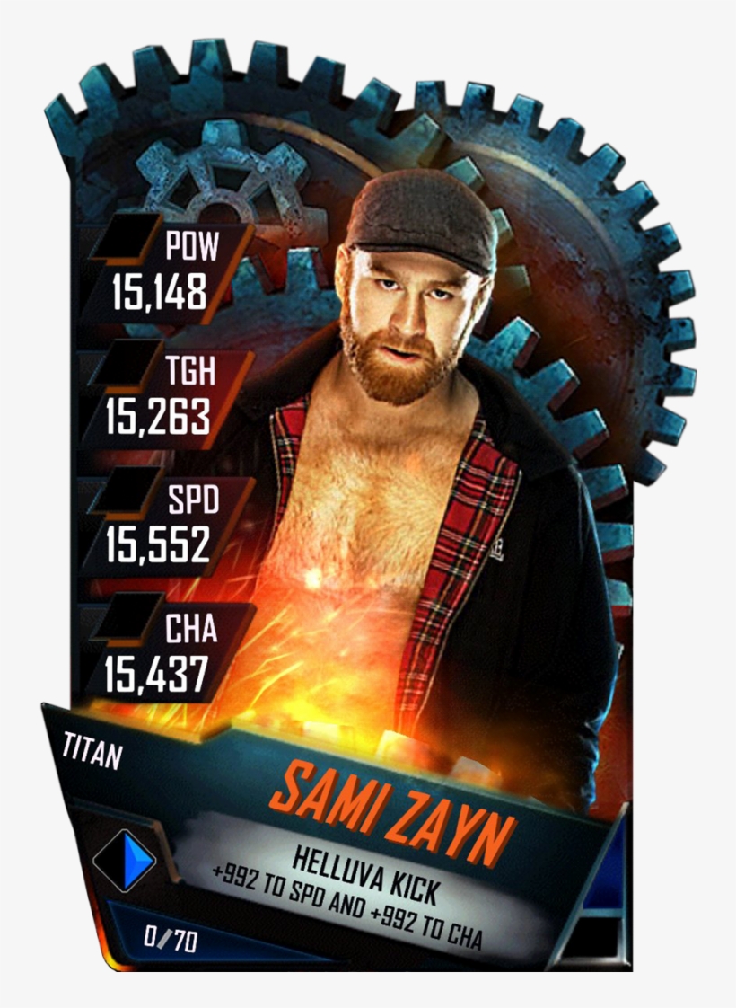Samizayn S4 18 Titan - Roman Reigns Wwe Supercard Titan, transparent png