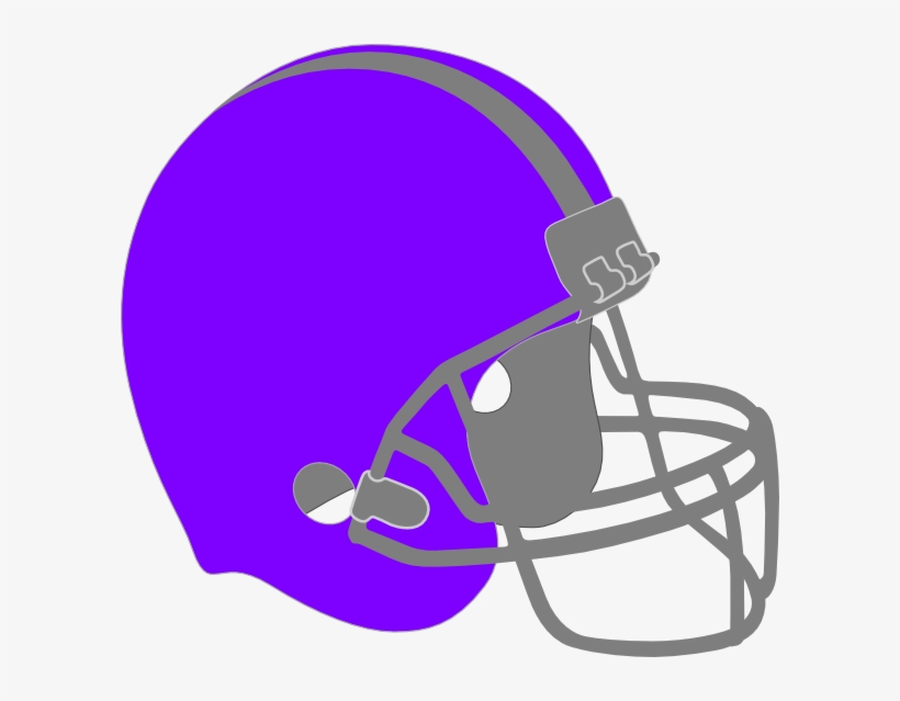 Purple Football Helmet Clip Art At Clker - Purple Football Helmet Clipart, transparent png