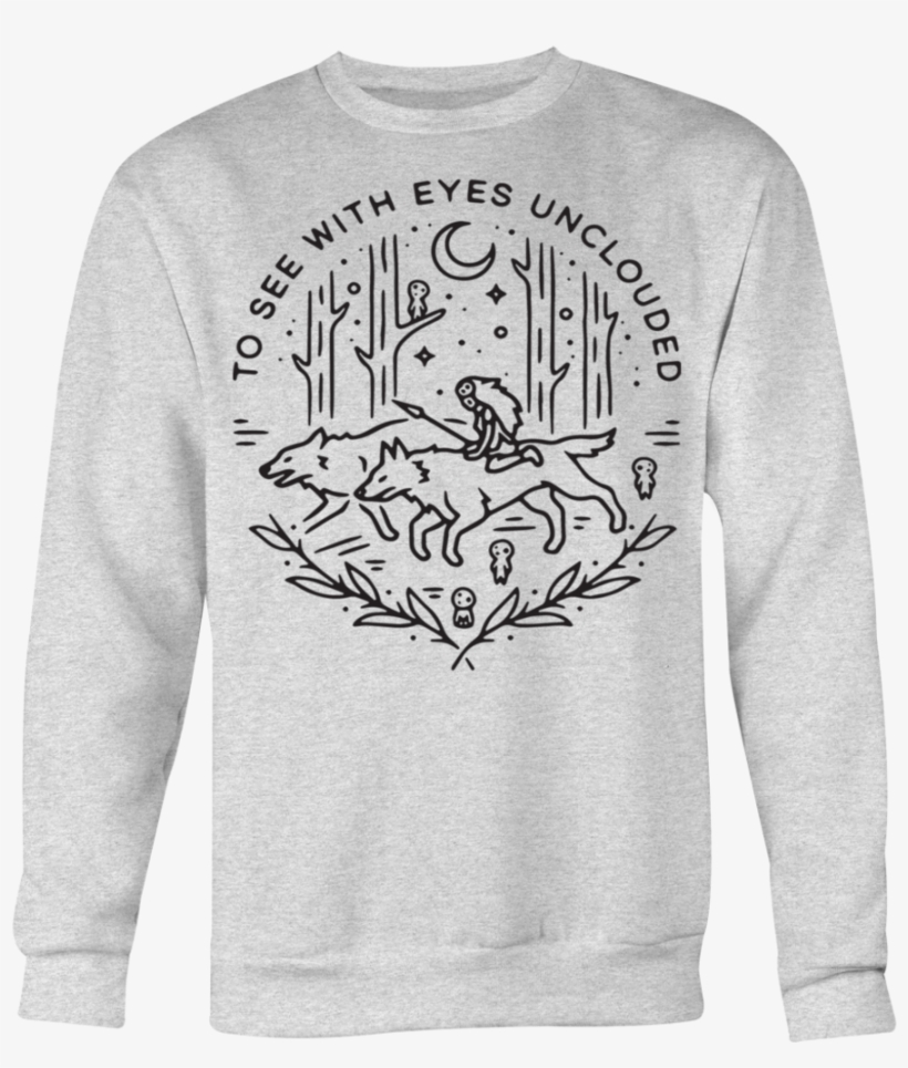 Princess Mononoke To See With Eyes Unclouded T-shirt - It's Hocus Pocus Time Witches, transparent png