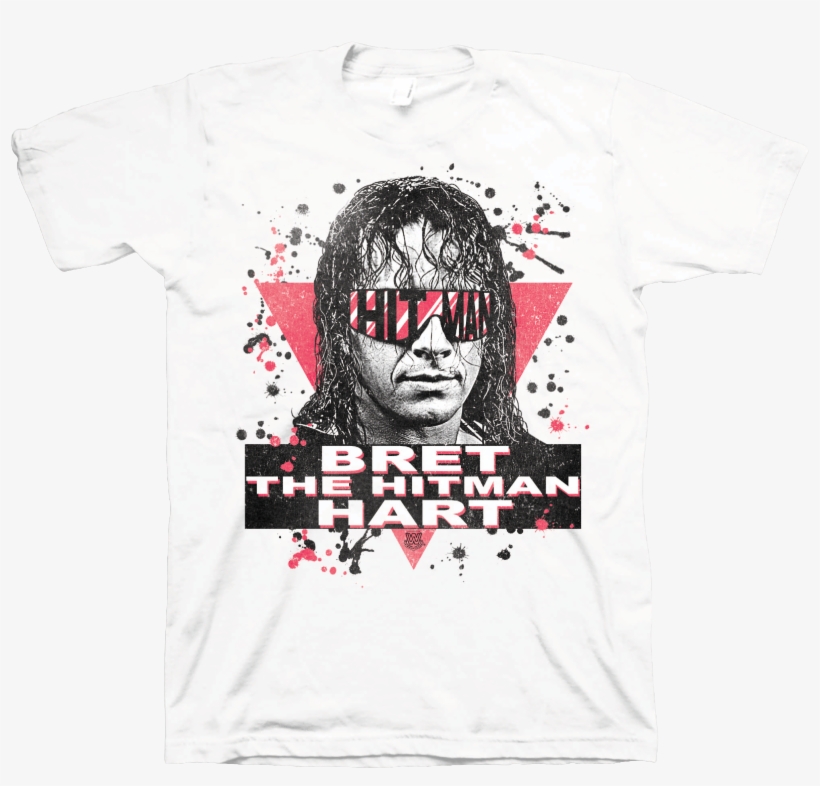 Bret Hart Wwf Old School Wrestling T-shirt Shirt Or - Wwf Bret The Hitman Hart Shirt - Custom Design Rare, transparent png