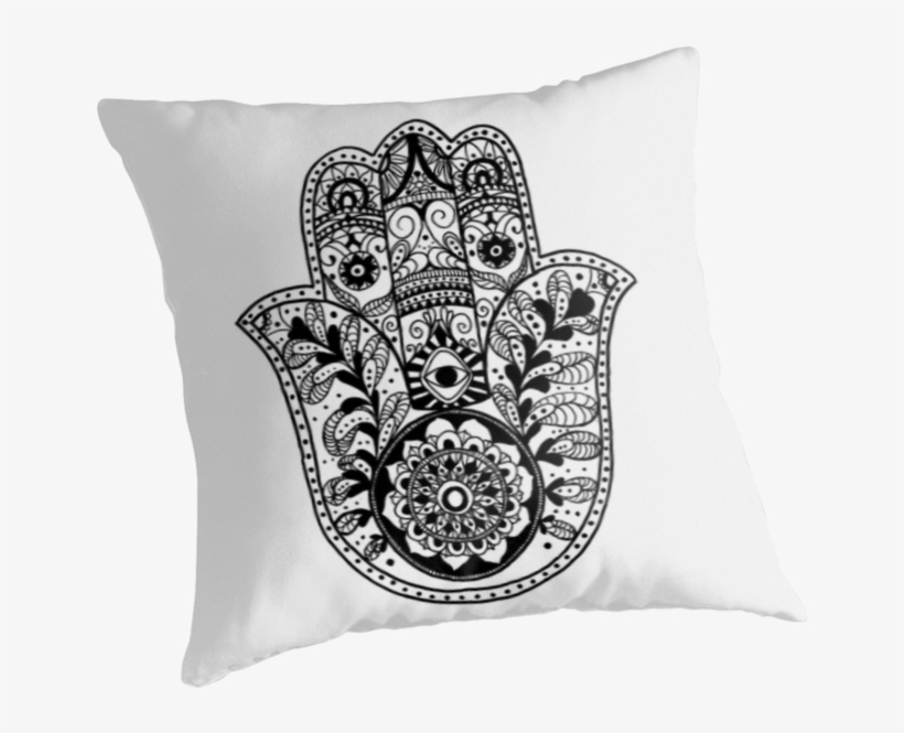 The Hamsa Hand Throw Pillows By Carolyn Huane Redbubble - Hamsa Hand Logo Tote Bag, transparent png
