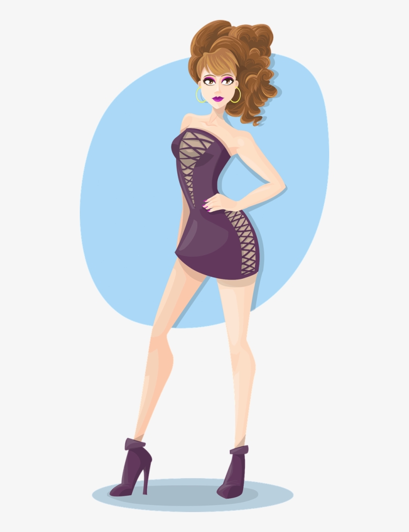Party Girl Vector Png, transparent png