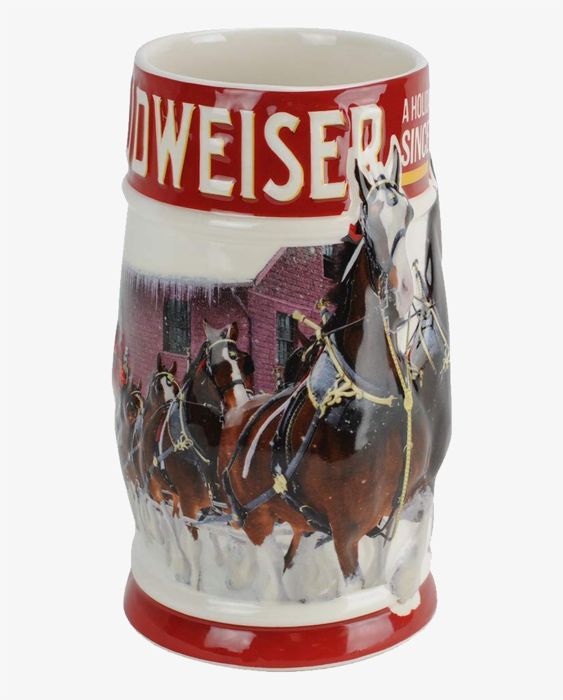 2018 Anheuser Busch Budweiser Holiday Stein - 2018 Budweiser Holiday Stein, transparent png