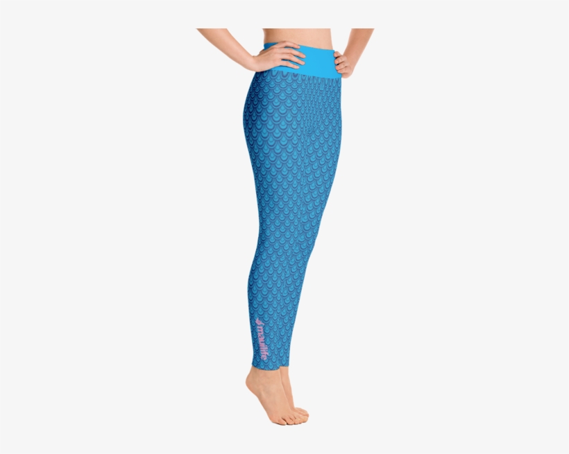 Mauilife Mermaid Scales High Waist Leggings, transparent png