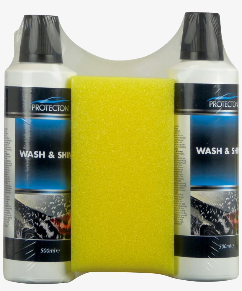 Wash & Shine - Protecton Auto-shampoo 500 Ml, transparent png