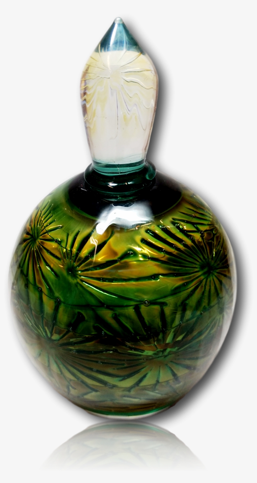 Blown Glass Perfume Bottle - Bottle, transparent png