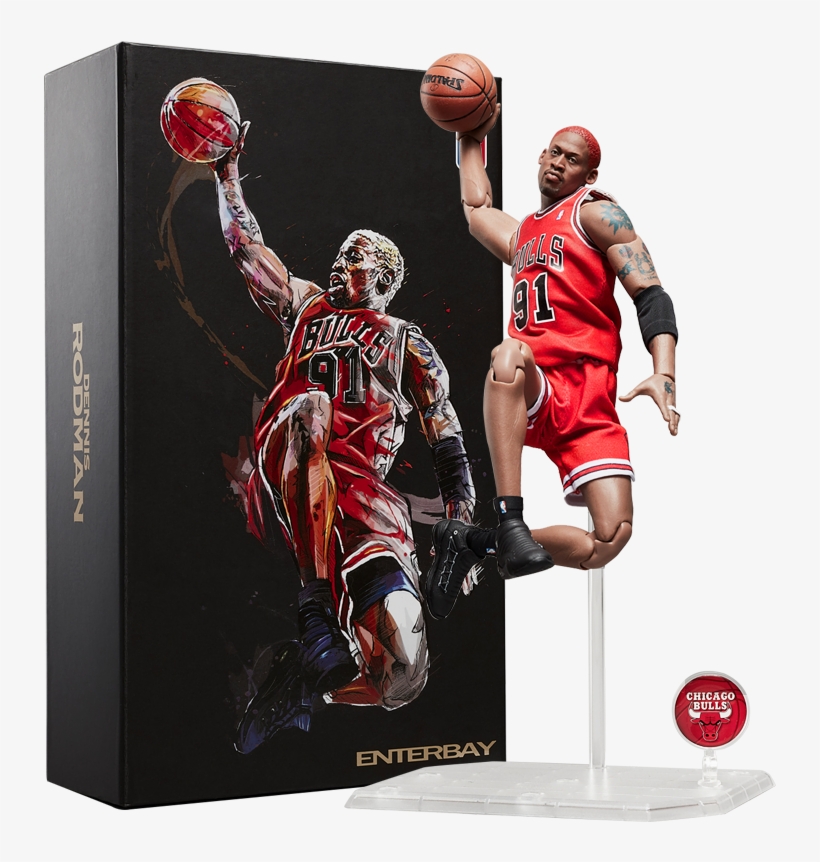 Enterbay Soldier Model 1 / 9 Blue Ball Star Hand To - Dennis Rodman, transparent png