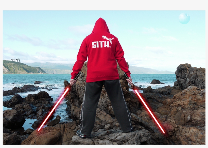 "sith" Puma Hoodie, transparent png