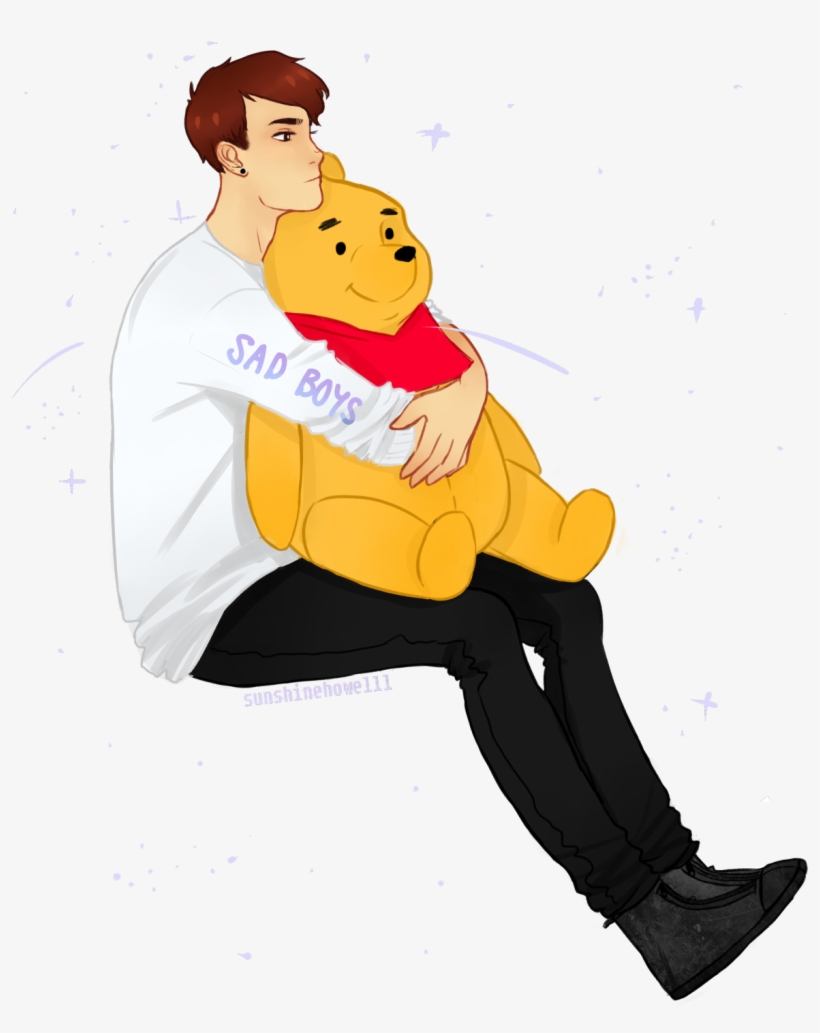 Kind Of A Re Draw Of This - Dan Howell Winnie The Pooh Fan Art, transparent png