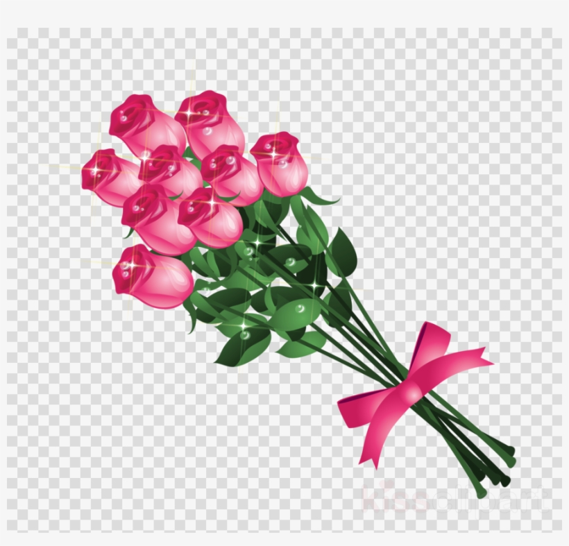 Bouquet Of Roses Png Vector, transparent png