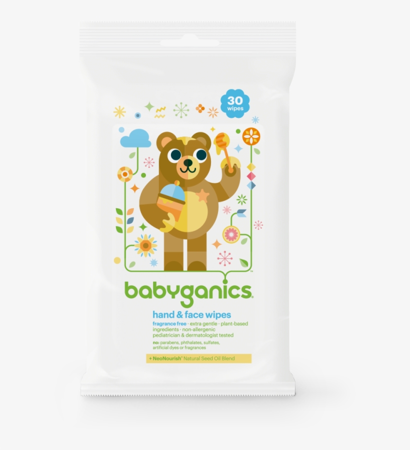Hand & Face Wipes, Fragrance Free, transparent png