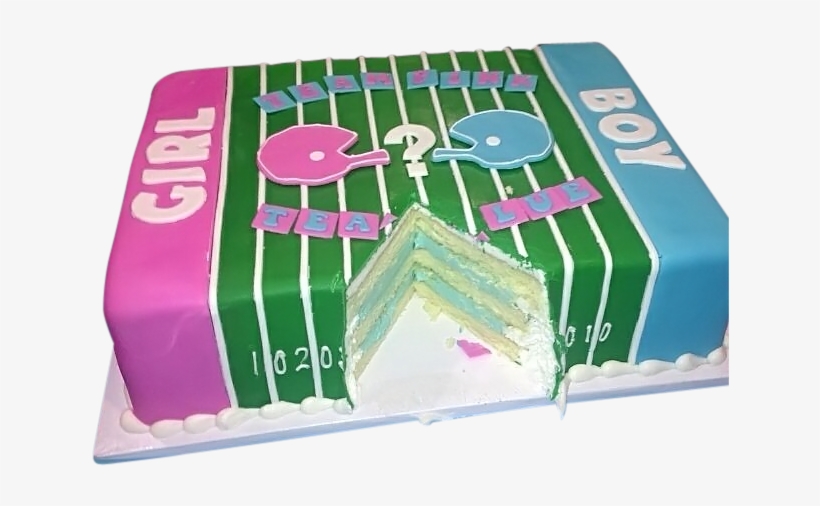 Team Pink Or Team Blue Cake Gender Reveal Cakes Png - Touchdown And Tutus Gender Reveal Cakes, transparent png