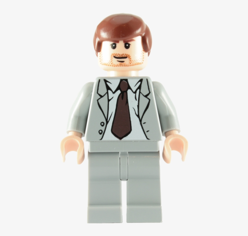 Lego Indiana Jones Grey Suit Minifigure - Lego Indiana Jones - Gray Suit Minifigure, transparent png