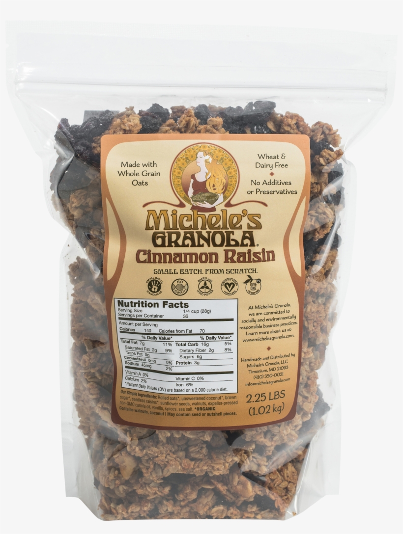 Cinnamon Raisin Bulk Cinnamon Raisin Bulk - Michele's Granola Pumpkin Spice Snacks - 12 Oz Box, transparent png
