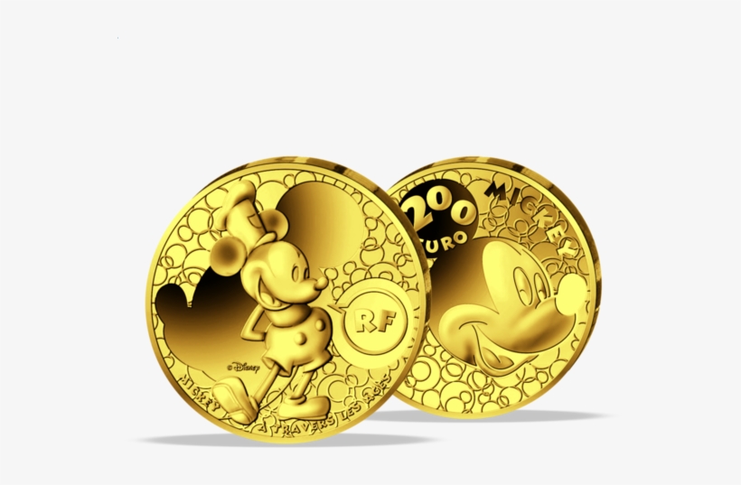 200 Euro „micky Maus - Bronze, transparent png