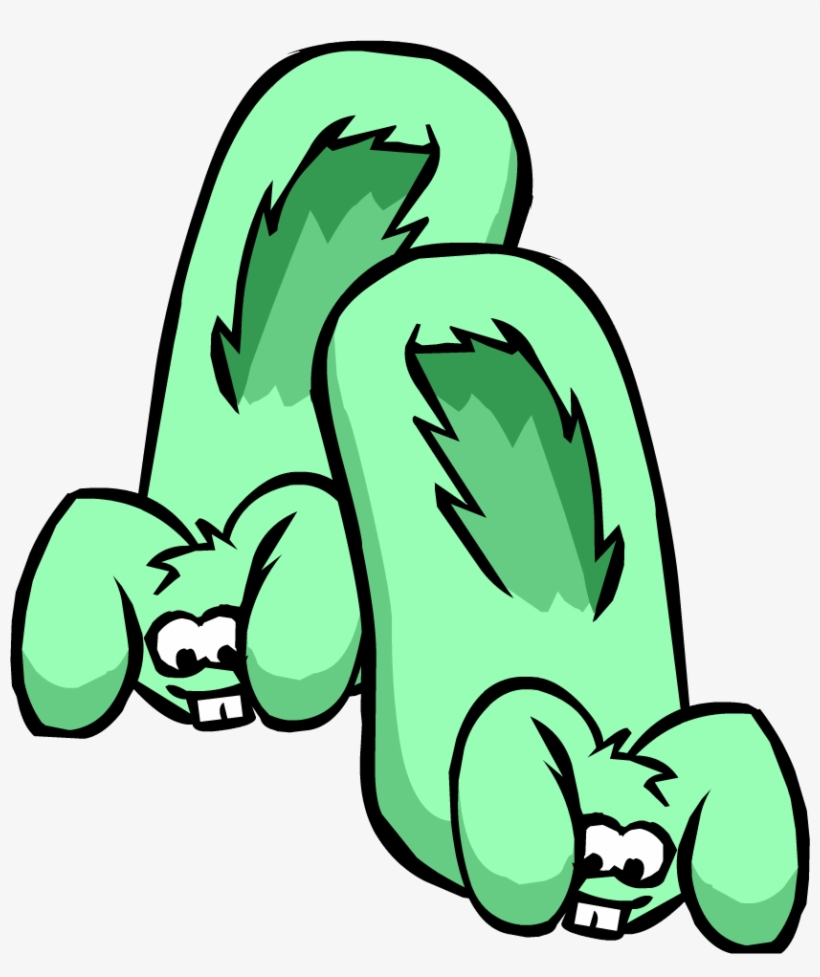 Green Bunny Slippers Non-unlockable Icon, transparent png