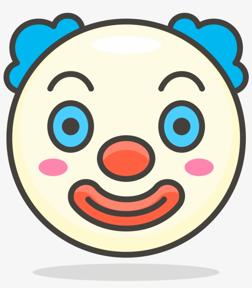 Open - Emoji Badut, transparent png