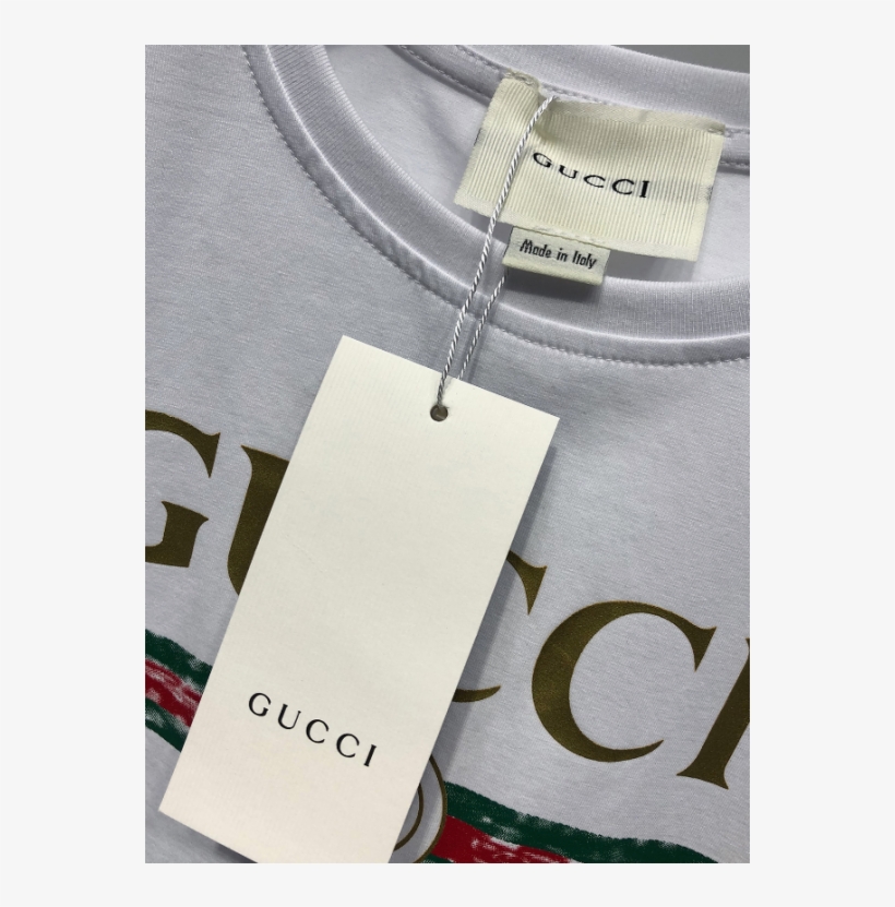 Gucci 181228163604 Men's Gucci Tops Short Cotton Bear - Label, transparent png