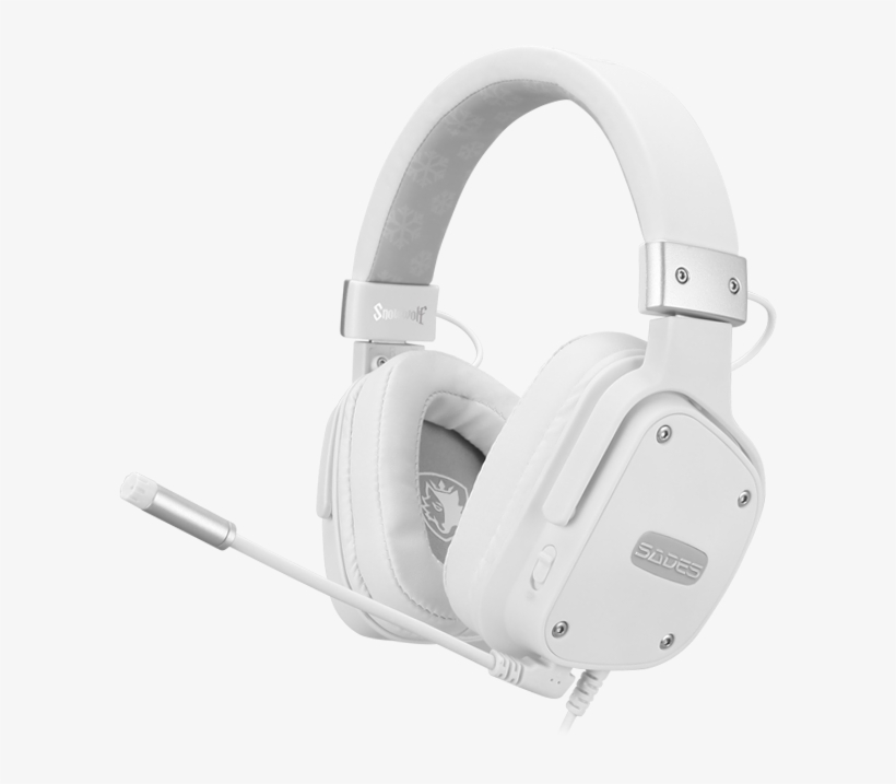 On-headset Microphone Mute Controller - Sades Snowwolf Gaming Headset, transparent png