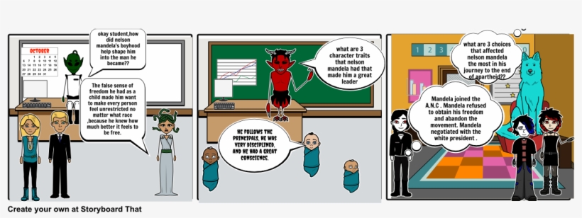 Nelson Mandela - Cartoon, transparent png