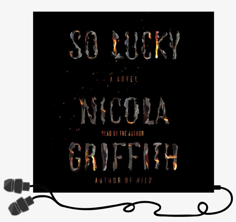 Audio Cover W Earbuds - So Lucky: A Novel, transparent png