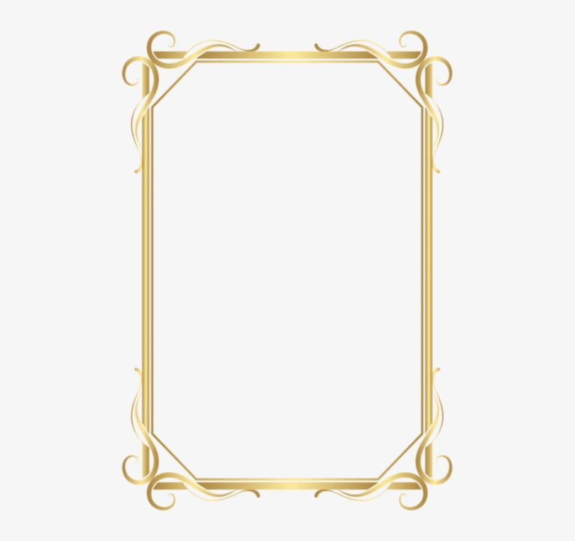 Frame Bordergold Png - Frame Border Design Png, transparent png