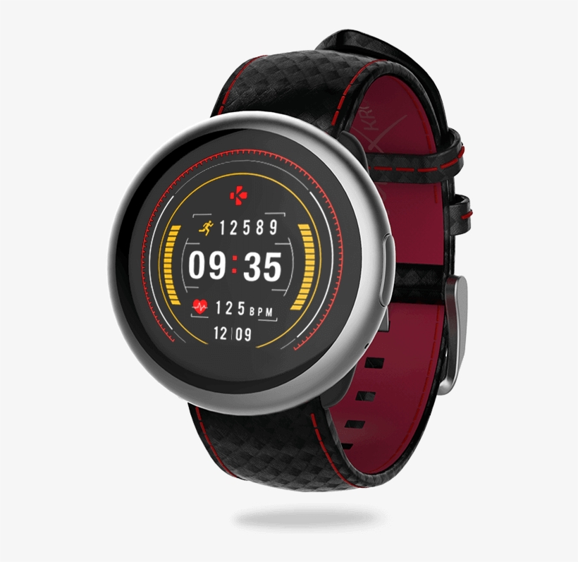 Smartwatch With Circular Color Touchscreen And Heart-rate - Mykronoz Zeround 2 Hr, transparent png
