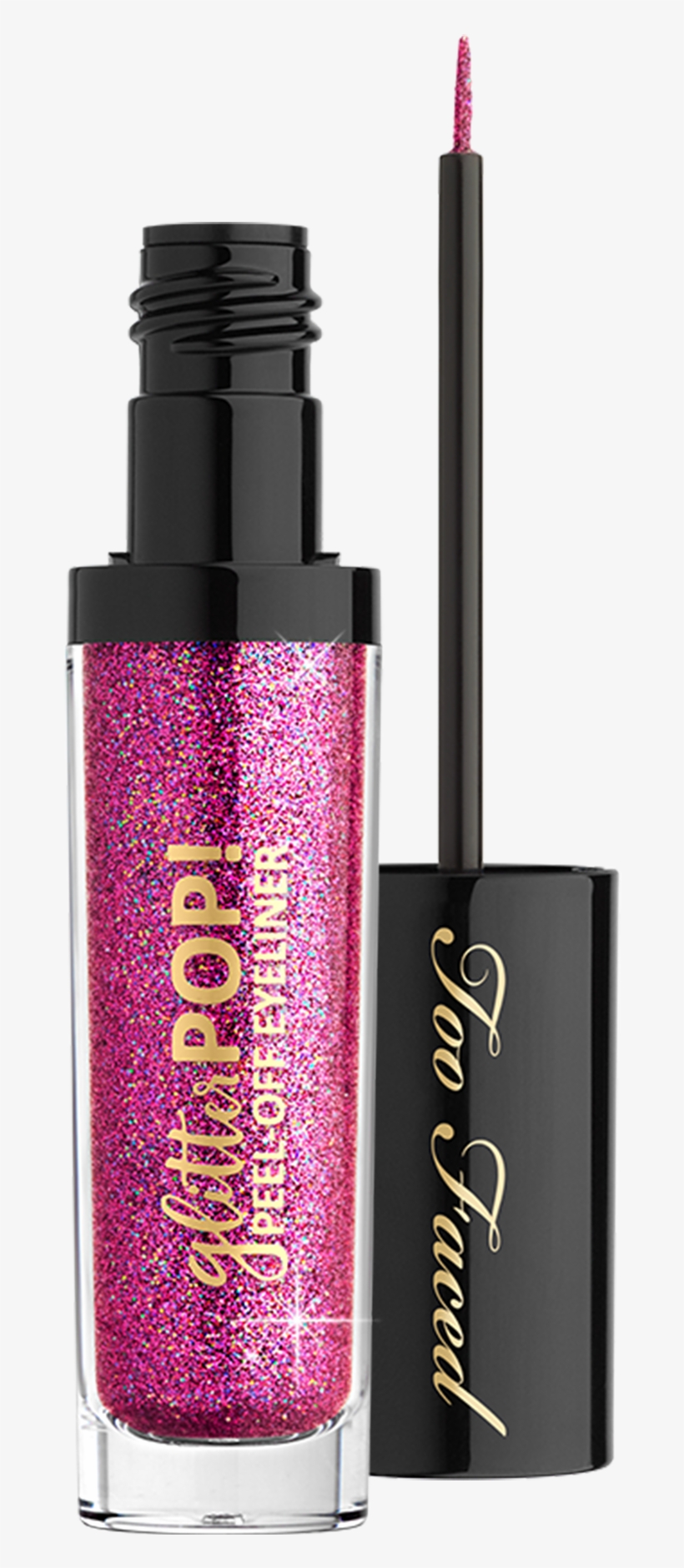 Glitter - Silver Glitter Eyeliner Too Faced, transparent png