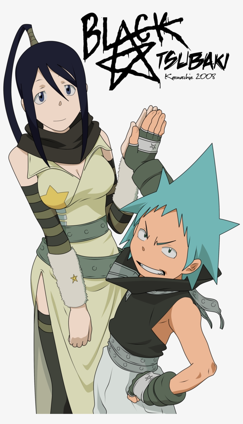 Tsubaki And Black Star - Black Star Y Tsubaki Soul Eater, transparent png