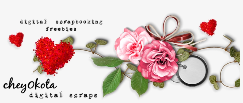 Cheyokota Digital Scraps - Pink White Splash Geranium Seeds, transparent png