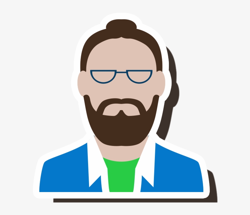 Jpg Royalty Free Stock Beard Clipart Man Bun - China, transparent png