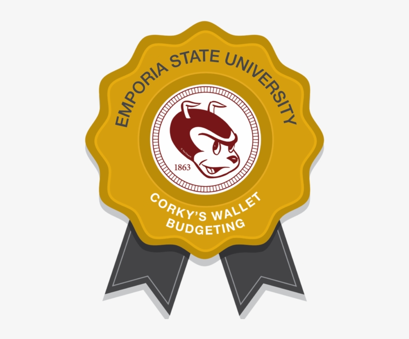 Corky's Wallet Budgeting Badge, transparent png