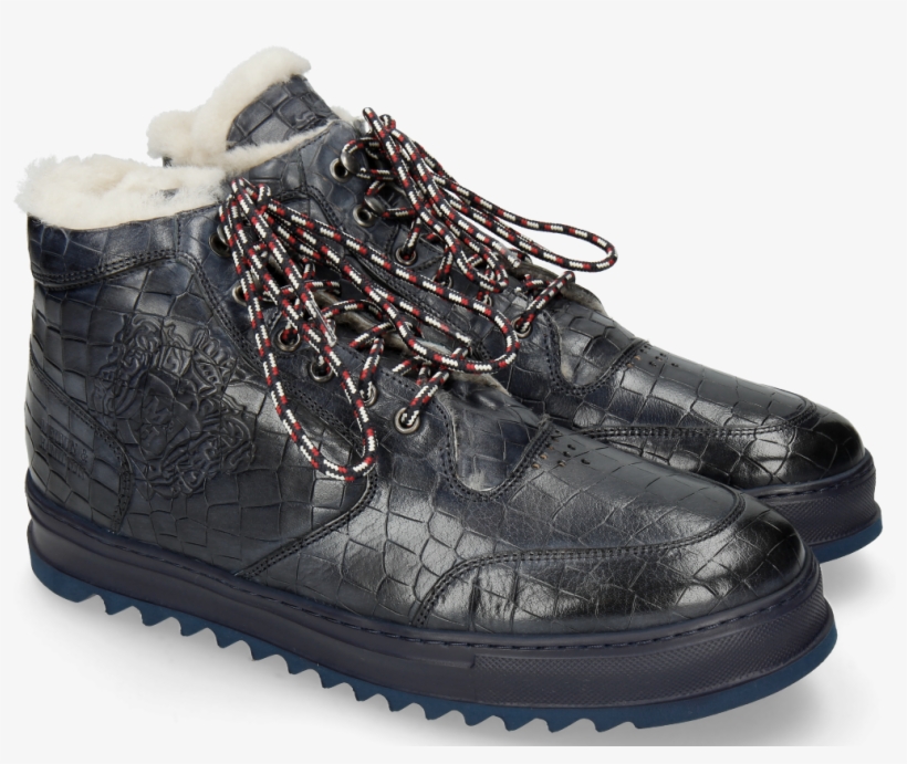 Sneakers Max 1 Crock Navy Elastic French Laces Illary, transparent png