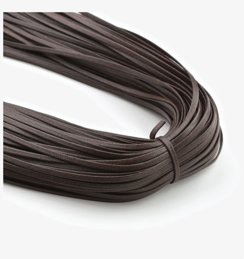 Flat Waxed Cotton Shoe Laces Dark Brown - Waxed Cotton, transparent png