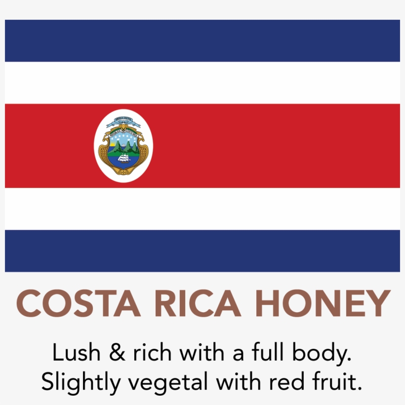 Costa Rica Black Honey - Costa Rica National Flag Mouse Pad, transparent png