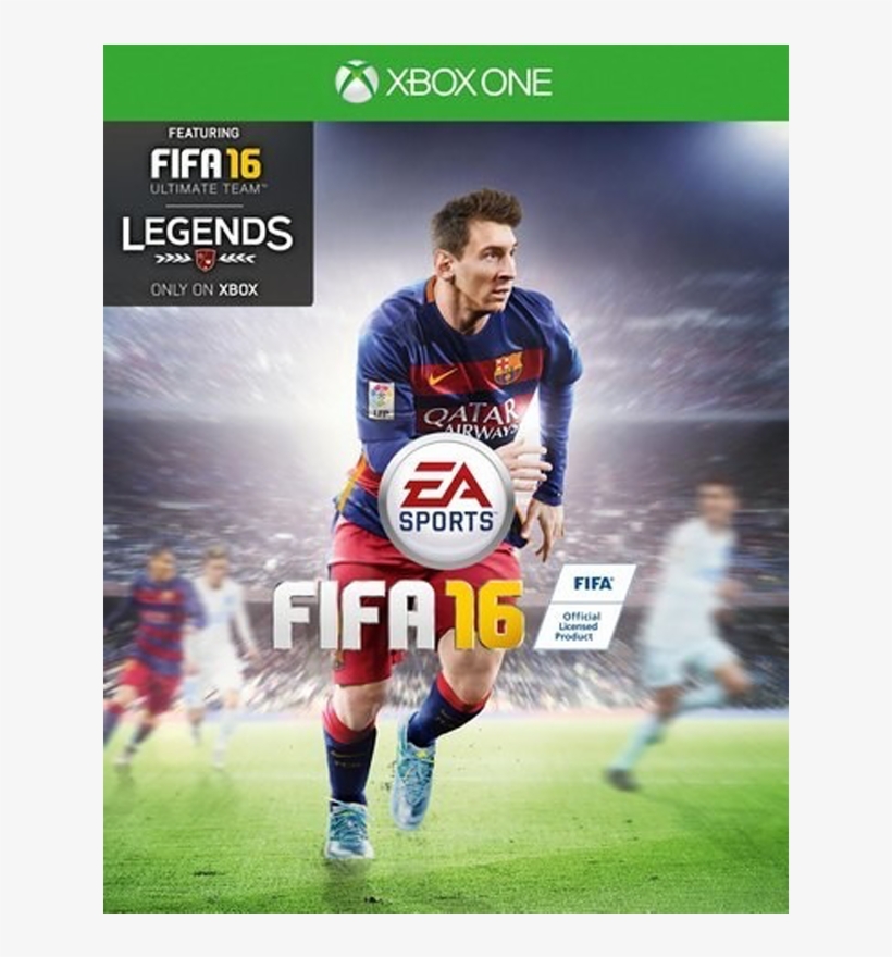 Xbox One Fifa - Lionel Messi On Fifa 16 Cover, transparent png