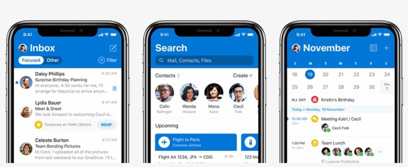 Power And Simplicity - Outlook Mobile, transparent png